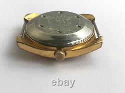 Vintage Rare Sicura Automatic 17 Jewels Swiss Old 1970`s Gold Plated Men`s Watch