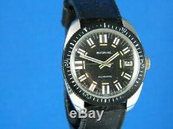 Vintage Rare Signal All Guard Swiss Diver 17j Stainless Mens Watch Serviced 1960