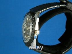Vintage Rare Signal All Guard Swiss Diver 17j Stainless Mens Watch Serviced 1960