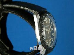 Vintage Rare Signal All Guard Swiss Diver 17j Stainless Mens Watch Serviced 1960