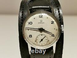 Vintage Rare Small St. Steel Ww2 Era Swiss 28.5mm Men's Mechanical Watch Omega