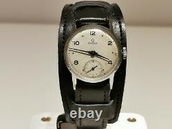 Vintage Rare Small St. Steel Ww2 Era Swiss 28.5mm Men's Mechanical Watch Omega