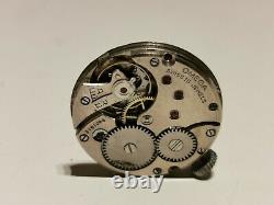 Vintage Rare Small St. Steel Ww2 Era Swiss 28.5mm Men's Mechanical Watch Omega