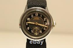 Vintage Rare Small Ww2 Era Swiss Men's Mechanical Watch Roamer /two Tone Dial