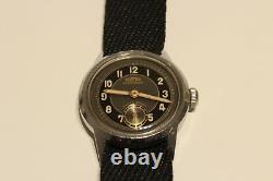 Vintage Rare Small Ww2 Era Swiss Men's Mechanical Watch Roamer /two Tone Dial