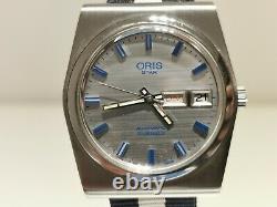 Vintage Rare Sport Swiss Men's All Stainless Steel Automatic Watch Oris Star