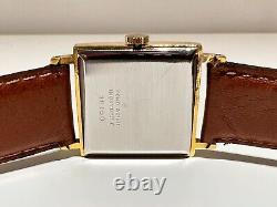 Vintage Rare Square Men's Gold Plated Mechanical Swiss Watch Dogma