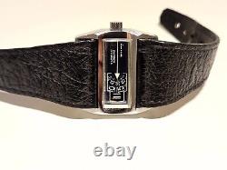 Vintage Rare St. Steel Men's Swiss Automatic Jump Hour Watch Carmelit 25 J