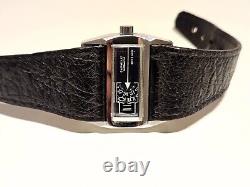 Vintage Rare St. Steel Men's Swiss Automatic Jump Hour Watch Carmelit 25 J