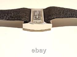 Vintage Rare St. Steel Men's Swiss Automatic Jump Hour Watch Carmelit 25 J