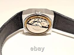 Vintage Rare St. Steel Men's Swiss Automatic Jump Hour Watch Carmelit 25 J