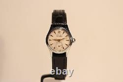 Vintage Rare Sub Second All Stainless Steel Ladies Swiss Watchgirard Perregaux