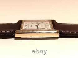 Vintage Rare Swiss Advertising Of Car Company Fiat Gold Plated Ladies Watch