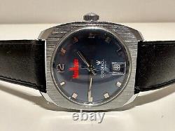 Vintage Rare Swiss Advertising Of Cigarettes Marlboro Men's Watch Cronel 17j