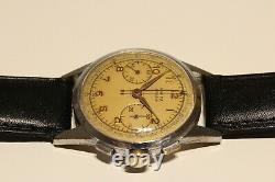 Vintage Rare Swiss Chromed Men's Chronograph Watch Raffa Geneve/landeron 148