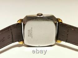 Vintage Rare Swiss Classic Square Gold Plated Men's Automatic Watch Dugena 22