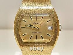 Vintage Rare Swiss Luxury Gold Plated Men's Automatic Watch Bracelet Condor75