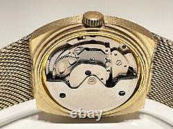 Vintage Rare Swiss Luxury Gold Plated Men's Automatic Watch Bracelet Condor75
