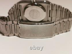 Vintage Rare Swiss Men's All Mat Stainless Steel Quartz Watch Certina Ds N1