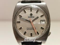 Vintage Rare Swiss Men's Automatic Sport Watch Roamer Mustang Indianapolis