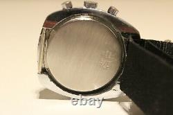 Vintage Rare Swiss Men's Mechanical Chronograph Watch Cimier 7j. /black Dial