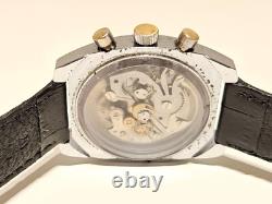 Vintage Rare Swiss Men's Mechanical Chronograph Watch Cimier 7j. /blue Dial