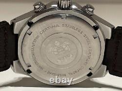 Vintage Rare Swiss Men's St. Steel Chrongraph Quartz Watch Certina Ds Cascadeur