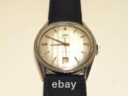 Vintage Rare Swiss Men's Stainless Steel Automatic Watch Marvin With Starfish