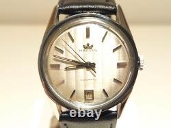 Vintage Rare Swiss Men's Stainless Steel Automatic Watch Marvin With Starfish