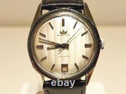 Vintage Rare Swiss Men's Stainless Steel Automatic Watch Marvin With Starfish