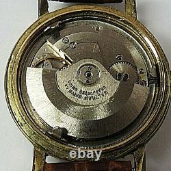 Vintage Rare Swiss Mens Watch Waltham Dynaflow 41'j Automatic Date Gold Plated