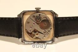 Vintage Rare Swiss Nice Classic Square Men's Mechanical Watch Flipper 17 J