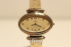 Vintage Rare Swiss Solid Silver And Gold Plated Ladies Watch Omega De Ville