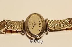 Vintage Rare Swiss Solid Silver And Gold Plated Ladies Watch Omega De Ville