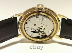 Vintage Rare Swiss Two Tone Dial Gold Plated Men's Mechanical Watch Dugena
