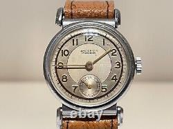 Vintage Rare Swiss Ww2 Era Military Men's Mechanical Watch Ancre Prima 15 J