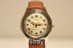 Vintage Rare Swiss Ww2 Era Small St. Steel And 14k Gold Men's Watch Ardath 17j