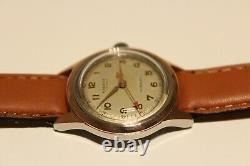 Vintage Rare Swiss Ww2 Era Small St. Steel And 14k Gold Men's Watch Ardath 17j