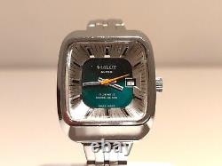 Vintage Rare Tv Model Chromed Swiss Ladies Mechanical Watch Vialux Super 17 J