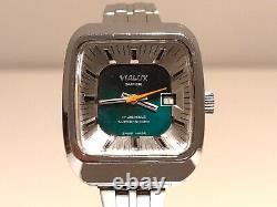 Vintage Rare Tv Model Chromed Swiss Ladies Mechanical Watch Vialux Super 17 J