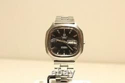 Vintage Rare Tv Swiss Men's St. Steel Automatic Watch Tissot Seastar/waves Dial