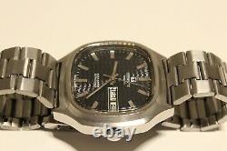 Vintage Rare Tv Swiss Men's St. Steel Automatic Watch Tissot Seastar/waves Dial