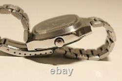 Vintage Rare Tv Swiss Men's St. Steel Automatic Watch Tissot Seastar/waves Dial