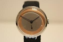 Vintage Rare Unbranded Swiss Ww2 Era Stainless Steel Men's Mechanical Watch