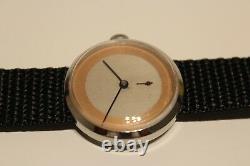 Vintage Rare Unbranded Swiss Ww2 Era Stainless Steel Men's Mechanical Watch