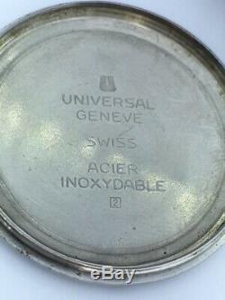Vintage Rare Universal Geneve FS Railway Cal. 64 Hand Wind Swiss Made Watch