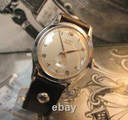 Vintage Rare WW2 LOPSI PRECISION watch 15 Jewels Nice condition BIG 37 mm Swiss