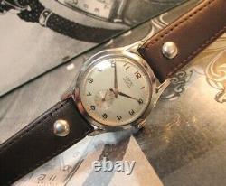 Vintage Rare WW2 LOPSI PRECISION watch 15 Jewels Nice condition BIG 37 mm Swiss