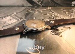 Vintage Rare WW2 LOPSI PRECISION watch 15 Jewels Nice condition BIG 37 mm Swiss