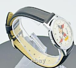 Vintage Rare Wine Up Disneyland Mickey Mouse 17 Jewel Skeleton Watch Swiss Made